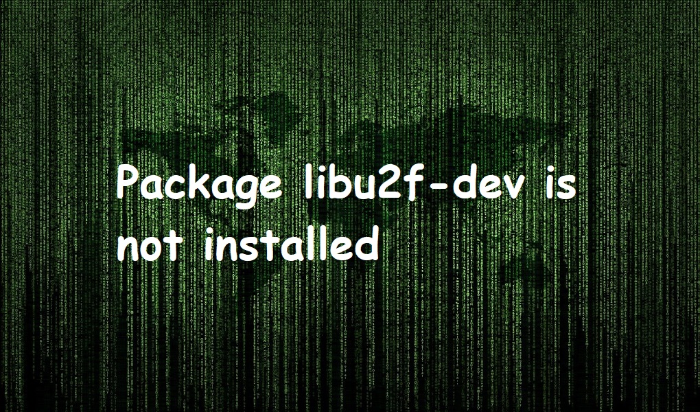 Package libu2f-dev is not installed