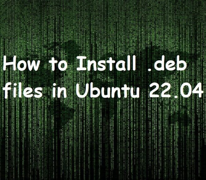 How to Install .deb files in Ubuntu 22.04