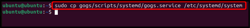 sudo cp gogs/scripts/systemd/gogs.service /etc/systemd/system