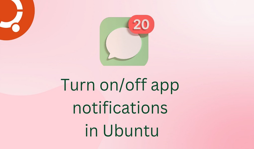 Turn on off app notifications in Ubuntu 24.04