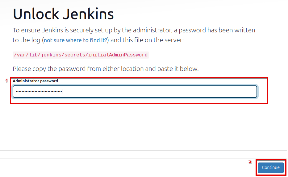 Unlock Jenkins