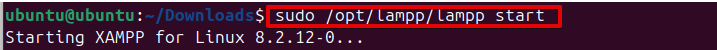 sudo /opt/lampp/lampp start