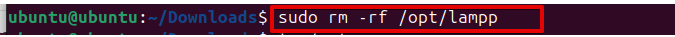sudo rm -rf /opt/lampp