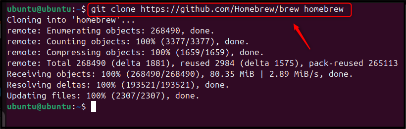 git clone https://github.com/Homebrew/brew homebrew