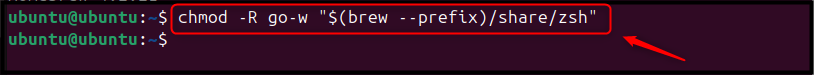 chmod -R go-w "$(brew --prefix)/share/zsh"