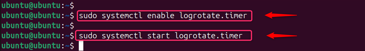 sudo systemctl start logrotate.timer