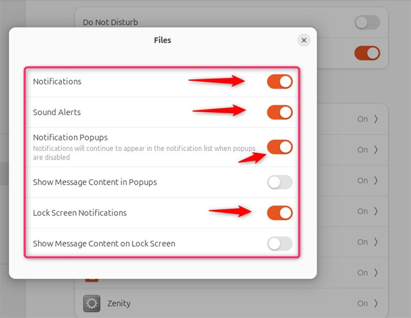 Managing app notifications