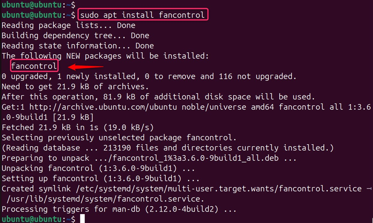 sudo apt install fancontrol