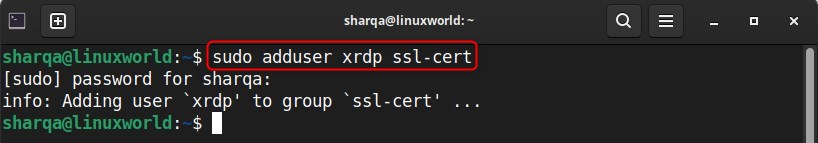 Configuring Xrdp on Ubuntu 24.04