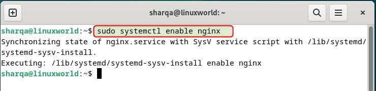 Enabling nginx on Debian 12