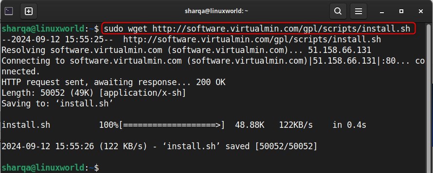 Installing Virtualmin on Ubuntu 24.04