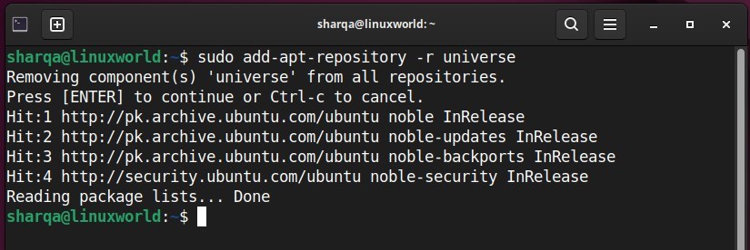 Removing the Cinnamon repository from Ubuntu 24.04