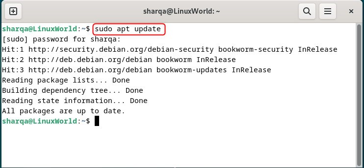 Updating Packages List on Debian 12