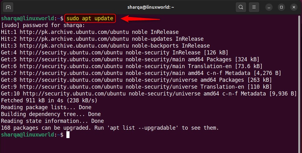 Updating Ubuntu 24.04 Repository