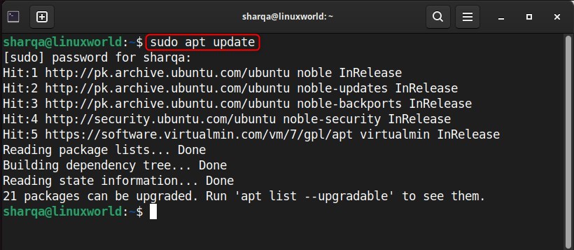 Updating Ubuntu's Repository