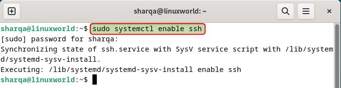 enabling SSH on Debian 12