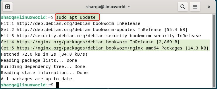 updating Debian 12 repository